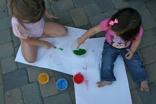 Simple recipe for finger painting! Painting Fun!