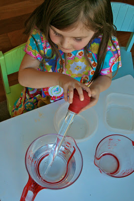 Learn measurement while transferring liquids! The Progressive Science Experiment!