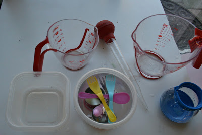 Learn measurement while transferring liquids! The Progressive Science Experiment!