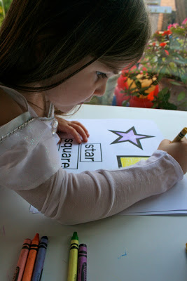 Introducing Sophia to some basic shapes and reinforce preschool skills for Audrey! Basic Shapes Refrigerator Magnets