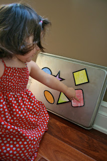 Introducing Sophia to some basic shapes and reinforce preschool skills for Audrey! Basic Shapes Refrigerator Magnets
