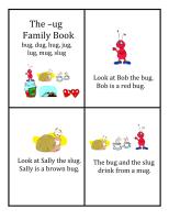 Printable Minibooks (-ug family)