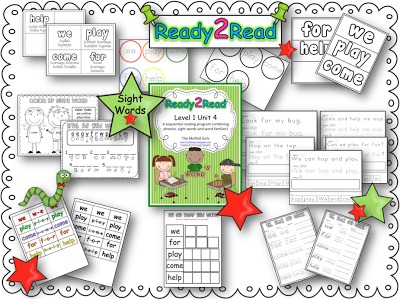 The Ready2Read program is a hands-on, interactive and engaging activities that make learning phonics, sight words and word families fun for Pre-K, Kindergarten, and 1st Graders!