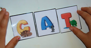 ABC Bingo Match Printables in use! ABC Bingo Match Printable FREE!