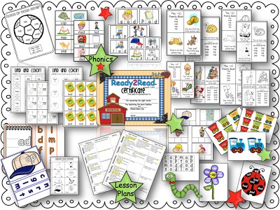 The Ready2Read program is a hands-on, interactive and engaging activities that make learning phonics, sight words and word families fun for Pre-K, Kindergarten, and 1st Graders!