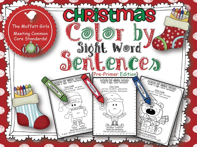 FREE Christmas Color by Sight Words More FREE Christmas Color by Sight Words!