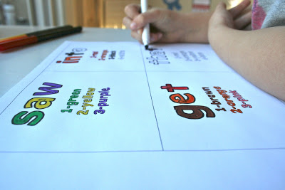 Color by Number Sight Words!