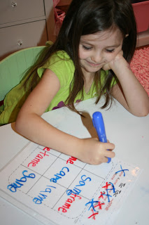 Tic-Tac-Toe Word Families (-ame and -ick)