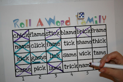 Roll-A-Word Family!
