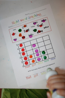 Sight Word Graphing!