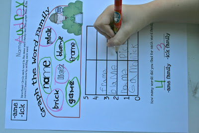Word Family Graphing!