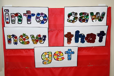 Sight Word Decorating (Cherrio Mats)