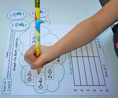 Graph the Math: Addition! This new Math the Graph-Addition Pack has 26 pages of math graphing equations for numbers up to 20.