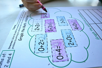 Graph the Math: Addition! This new Math the Graph-Addition Pack has 26 pages of math graphing equations for numbers up to 20.