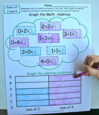 Graph the Math: Addition! This new Math the Graph-Addition Pack has 26 pages of math graphing equations for numbers up to 20.