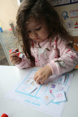 Letter sorting... Toddler Tasks Week 6!