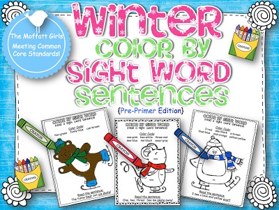 Color by Sight Words and read a sight word sentence! FREE Ladybug Printable's!