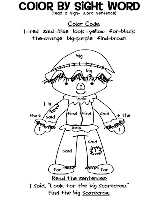 Color by Sight Word Sentences! Color by Sight Word Sentences up-levels the Color By Sight Word concept because kids can read full sentences with each coloring page!