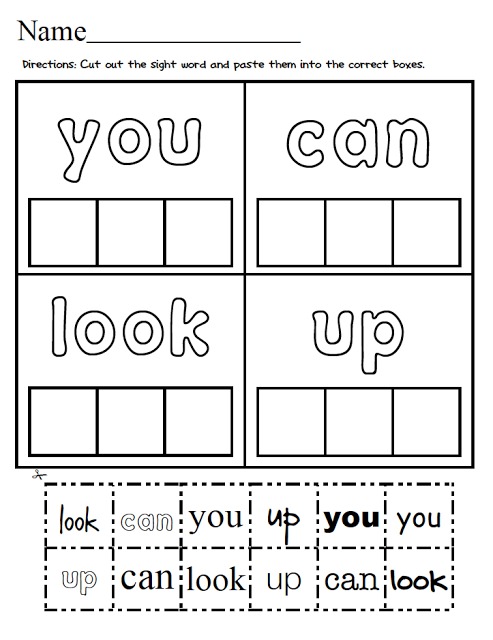 In this packet, Sight Word Make-a-Match, students will work on reading and recognizing the following Pre-Primer, Primer and 1st Grade Dolch Sight Words!