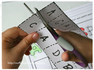 ABC Cut and Paste addresses so many useful skills and allows Pre-K and Kindergarteners to really interact with a product and take ownership of their learning.