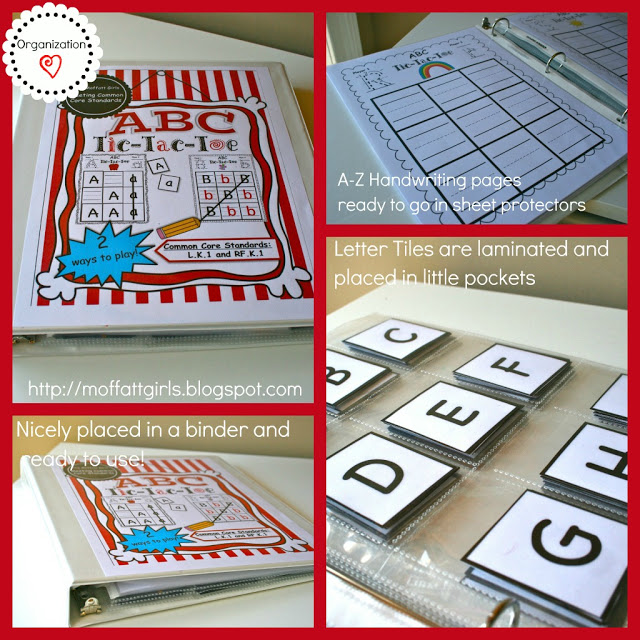 ABC Tic-Tac-Toe I just made a printable called ABC Tic-Tac-Toe that helps with handwriting, upper and lowercase letter identification and a bit of phonics.