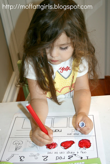 Fine Motor Skills and Color Discrimination Toddler Tasks Week 9!