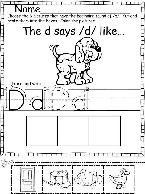 Beginning Sounds (Color, Cut and Paste) Beginning Sounds (Color, Cut and Paste!) is a great way for Kindergarteners to daily practice so many different skills.