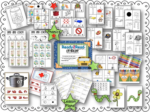 Ready2Read Level 1 NEW and IMPROVED Version! The Ready2Read program is a hands-on, interactive and engaging activities that make learning phonics, sight words and word families fun for Pre-K, Kindergarten, and 1st Graders!