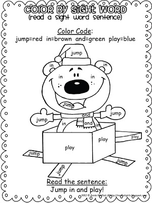 Christmas Color by Sight Words! A GREAT way to reinforce sight words!! Christmas Color by Sight Word (1st Grade and the BUNDLE)