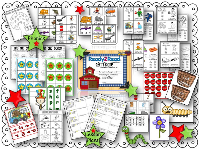 Ready2Read Level 1 NEW and IMPROVED Version! The Ready2Read program is a hands-on, interactive and engaging activities that make learning phonics, sight words and word families fun for Pre-K, Kindergarten, and 1st Graders!