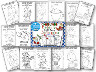 1st Grade Christmas Color by Sight Words! A GREAT way to reinforce sight words!! Christmas Color by Sight Word (1st Grade and the BUNDLE)
