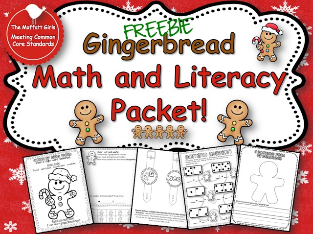 Christmas Learning Day #2- FREE Gingerbread Pack!