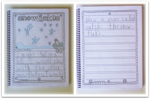 Easy Borax Snowflakes! Creating these Easy Borax Snowflakes allowed us a perfect opportunity to write in our January Journals!