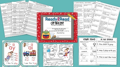 The Ready2Read program is a hands-on, interactive and engaging activities that make learning phonics, sight words and word families fun for Pre-K, Kindergarten, 1st and 2nd Graders!