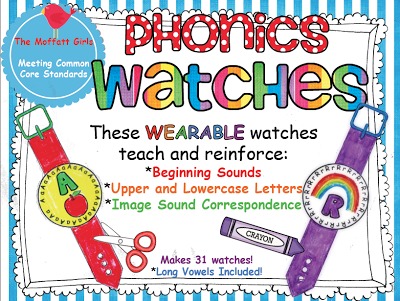 The Moffatt Girls Phonics Watches! Phonics Watches