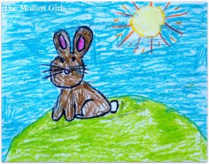 Easy Oil Pastel Art! This is a very easy oil pastel drawing with a watercolor resist art project, even a 5 year old can create a masterpiece, but I also think it is perfect for all ages!
