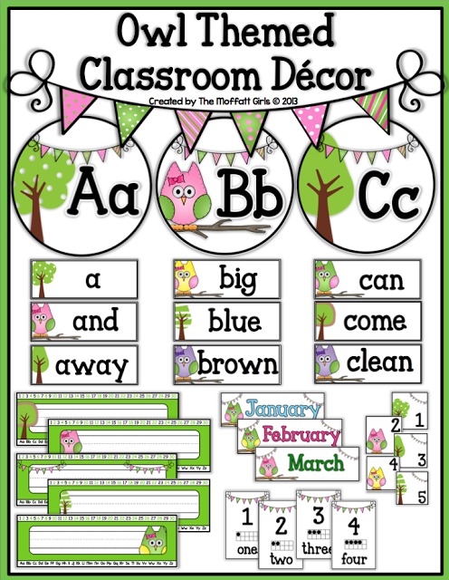 Owl Themed Classroom Decor! Owl Themed Classroom Decor!