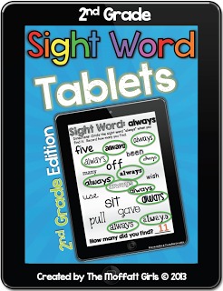 Sight Word Tablets are a FUN way for kids to practice and master sight words, allowing 2nd Grade students to recognize and read words in various prints and published styles.