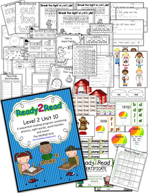 Ready2Read Level 2 (NEW and IMPROVED) The Ready2Read program is a hands-on, interactive and engaging activities that make learning phonics, sight words and word families fun for Pre-K, Kindergarten, and 1st Grade!