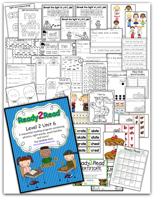 Ready2Read Level 2 (NEW and IMPROVED) The Ready2Read program is a hands-on, interactive and engaging activities that make learning phonics, sight words and word families fun for Pre-K, Kindergarten, and 1st Grade!