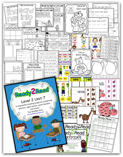 Ready2Read Level 2 (NEW and IMPROVED) The Ready2Read program is a hands-on, interactive and engaging activities that make learning phonics, sight words and word families fun for Pre-K, Kindergarten, and 1st Grade!
