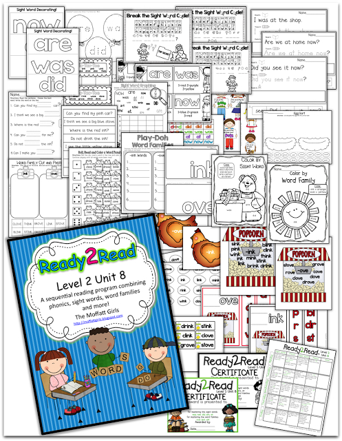 Ready2Read Level 2 (NEW and IMPROVED) The Ready2Read program is a hands-on, interactive and engaging activities that make learning phonics, sight words and word families fun for Pre-K, Kindergarten, and 1st Grade!