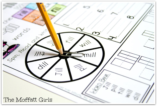 Word Work at its BEST! Our Word Work Packets engage beginning or struggling readers in the learning of word families, long vowels or blends, allowing them to interact in a hands-on way all while having fun!