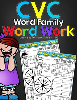 CVC Word Family Word Work! CVC Word Family Word Work!