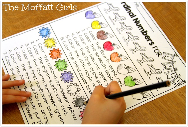 Fall Math and Literacy Packet (1st Grade) in action! Teach addition, subtraction, sight words, phonics, grammar, handwriting and so much more with the Fall NO PREP Packet for First Grade!