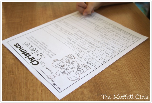 There are 3 interactive grammar foldables in the Christmas NO PREP packet for 1st Grade and they are a HUGE hit and such a great learning tool!
