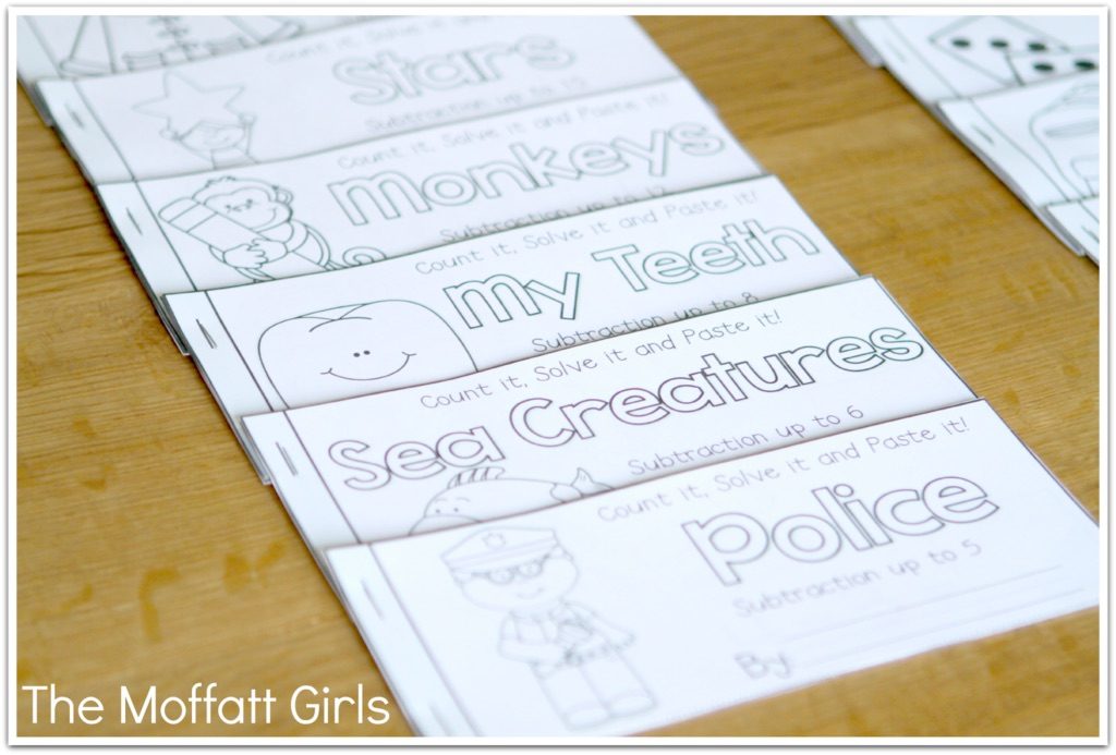 Math Booklets are a FUN and interactive way to help students solve simple addition and subtraction problems up to 20 for Preschool, Kindergarten and 1st Grade!