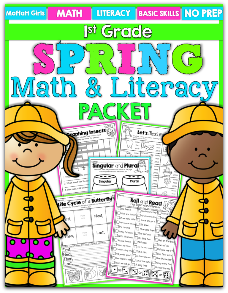 Spring Math and Literacy (1st Grade)