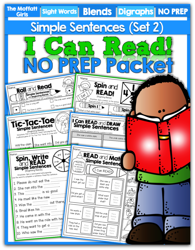 I Can Read Simple Sentences (Set 2)!