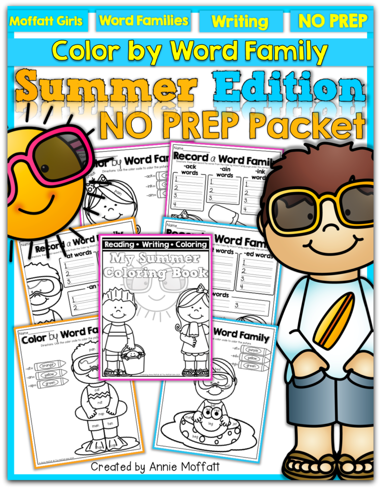 Color by Word Family (Summer Edition) and a SALE!